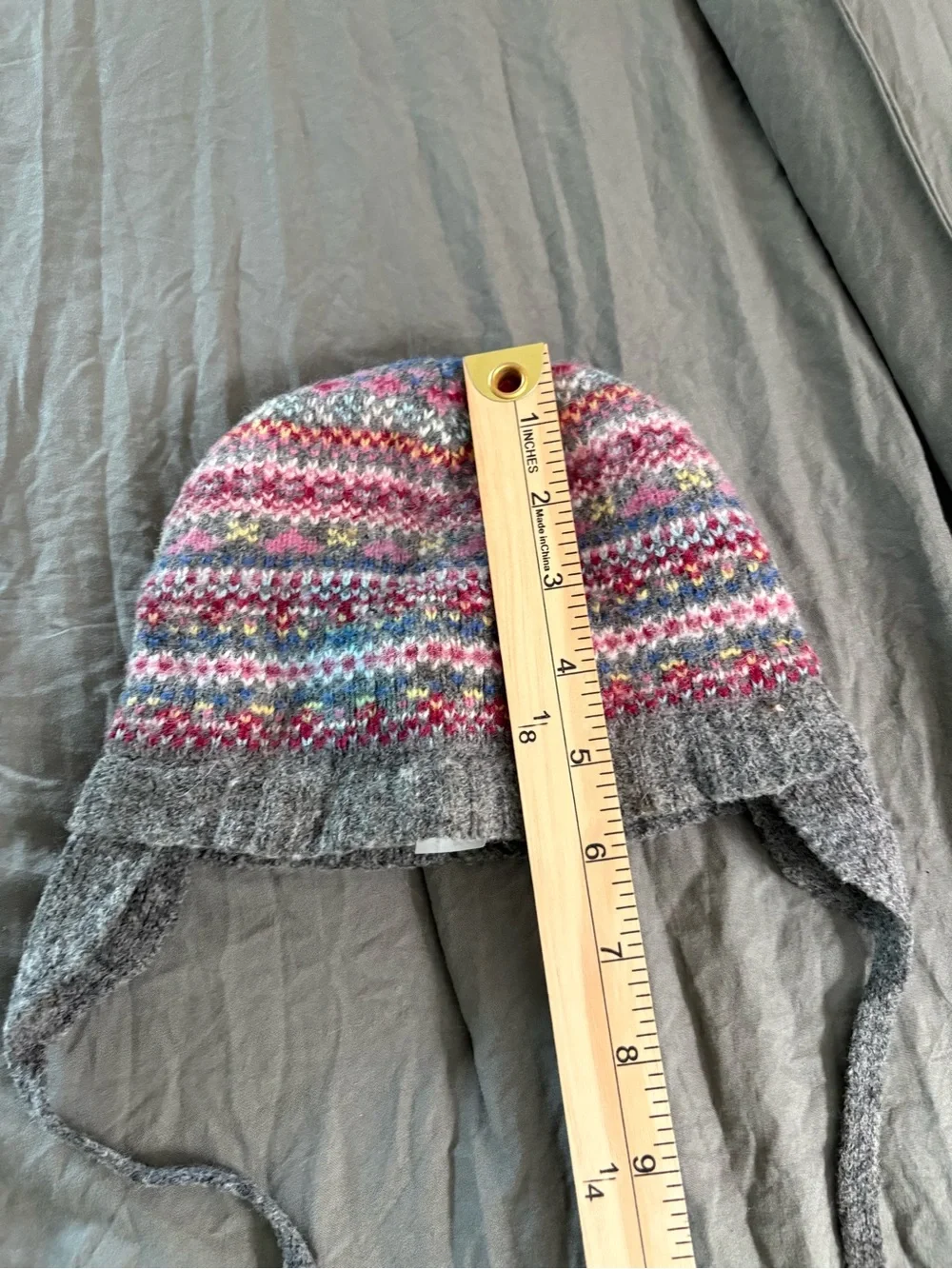 Zara Fair Isle Baby Wool Blend Hat. Infant Size.